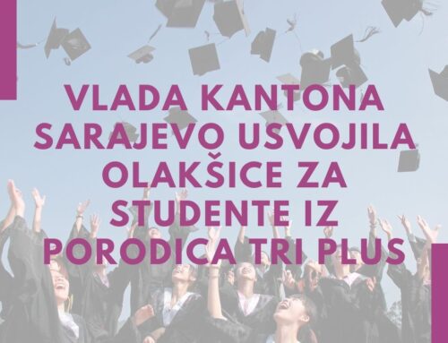 Vlada Kantona Sarajevo usvojila olakšice za studente iz porodica tri plus!