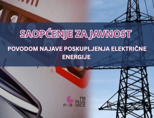 Povodom najave poskupljenja struje, roditeljstvo i budućnost se ne smiju kažnjavati!